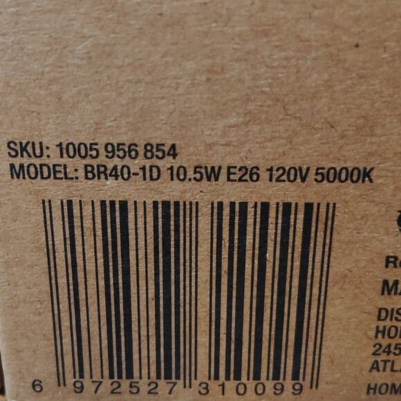 75-Watt Equivalent BR40 CEC Dimmable LED Light Bulb Daylight (6-Pack) - Picture 10 of 11